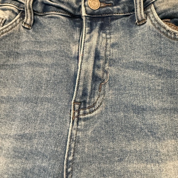 Vervet Blue High Rise Distressed Raw Hem Skinny Ankle Denim Jeans 29 MRSP $64 - Picture 2 of 11